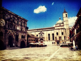 The Piazza del Popolo in Ascoli PIceno