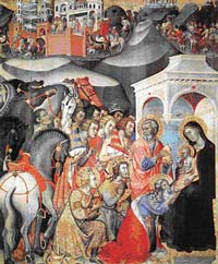 Bartolo di Fredi, Adoration of the Magi, 1380s, Siena: Pinacoteca Nazionale