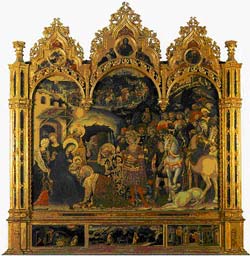 Gentile da Fabriano, Adoration of the Magi, 1423, Florence: Uffizi.