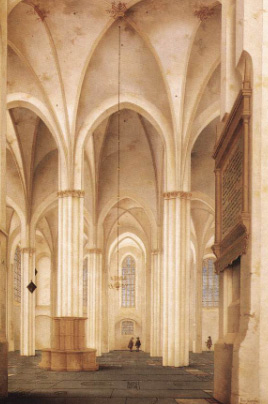 Saenredam's The Buurkerk at Utrecht (1654) 