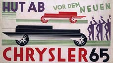 Fig 5. British advertisement of Chrysler car with elements of bauhaus design