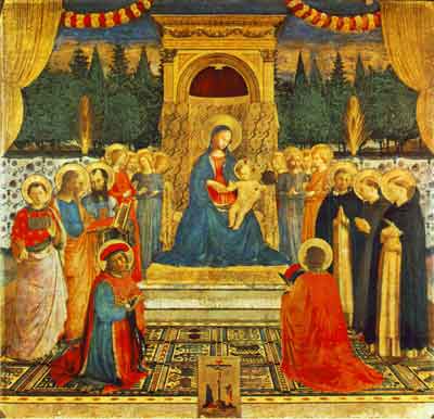 Fig.3 Fra Angelico's high altarpiece of the Observant Dominican church of San Marco